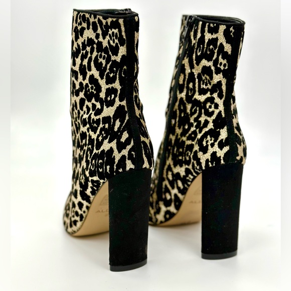 LIKE NEW* ALDO POSTMAWEI WOMEN'S LEOPARD PRINT ANKLE STILETTOS BOOTS - Picture 2 of 4